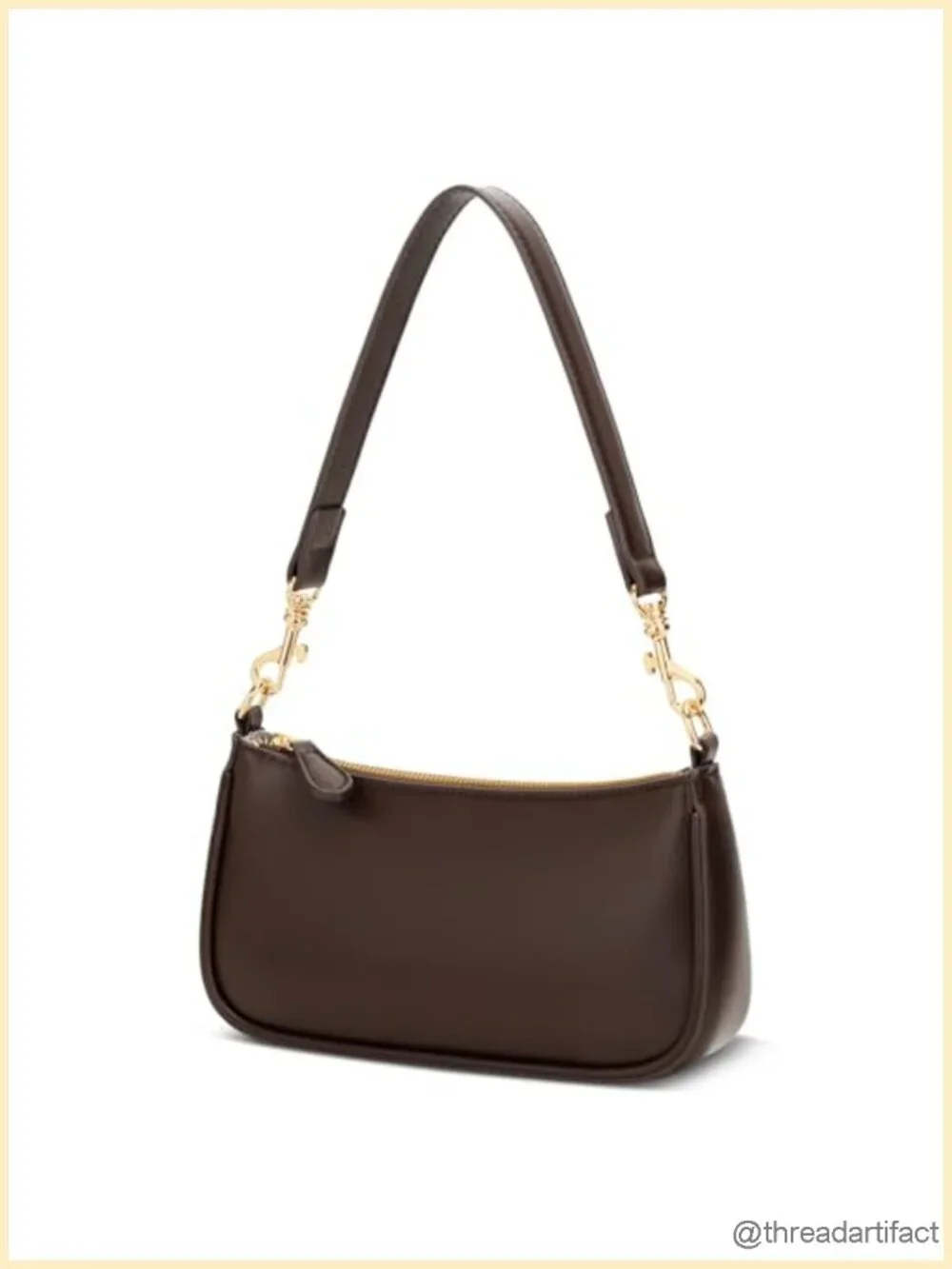Vegan Leather Mini Shoulder Bag with Removable Strap - Classic Retro Handbag